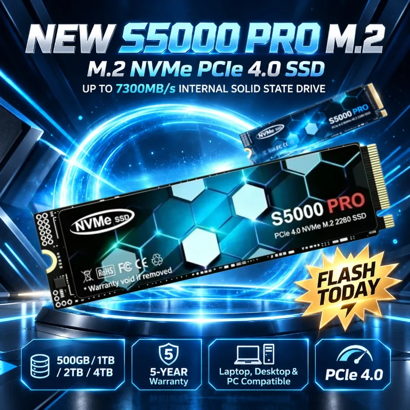 M.2 Nvme 4Tb Pcie 4.0 Ssd - Original Internal Solid State Drive S5000