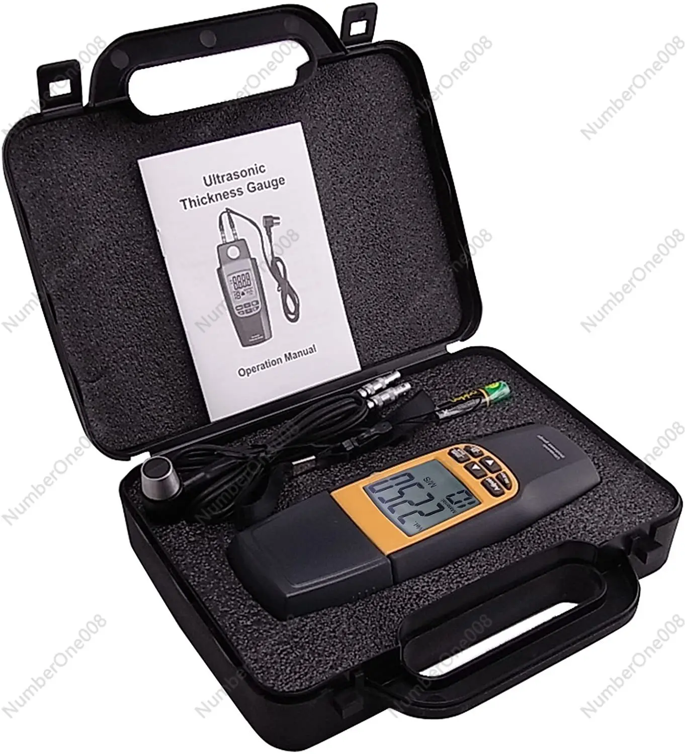 Va8041 Ultrasonic Gauge Metal Thickness Gauge Steel Plate Gauge Digital Display Thickness Measuring Meter