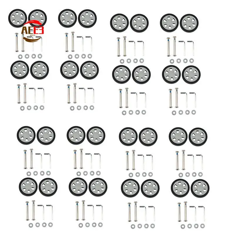 AEE3-32X Luggage Accessories Wheels Aircraft Suitcase Pulley Rollers Mute Wheel Wear-Resistant Parts Repair 55X12mm