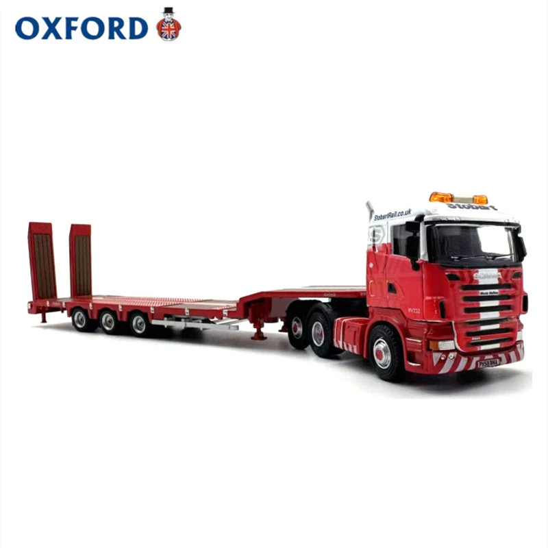 ダイキャストオックスフォード 1:76 スケールスカニアトレーラークレーンバントラック半低合金車モデルグッズおもちゃギフトお土産ディスプレイ飾り