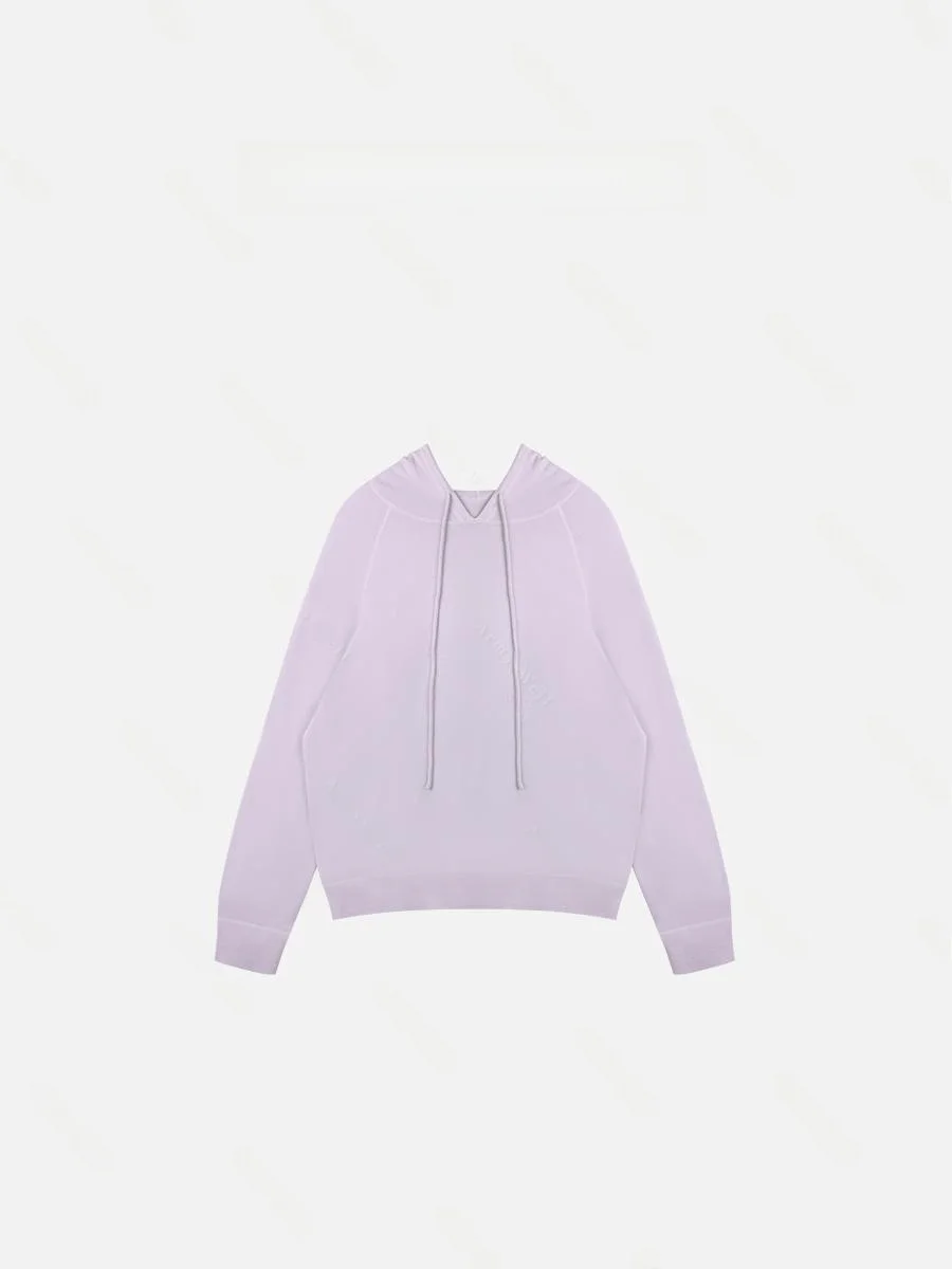 

AW Wang Na Na Pure Wool Knitwear Soft Yangzhou Wool Dstring Thin Inner Wear Ladies Casual Long Sve Sweater