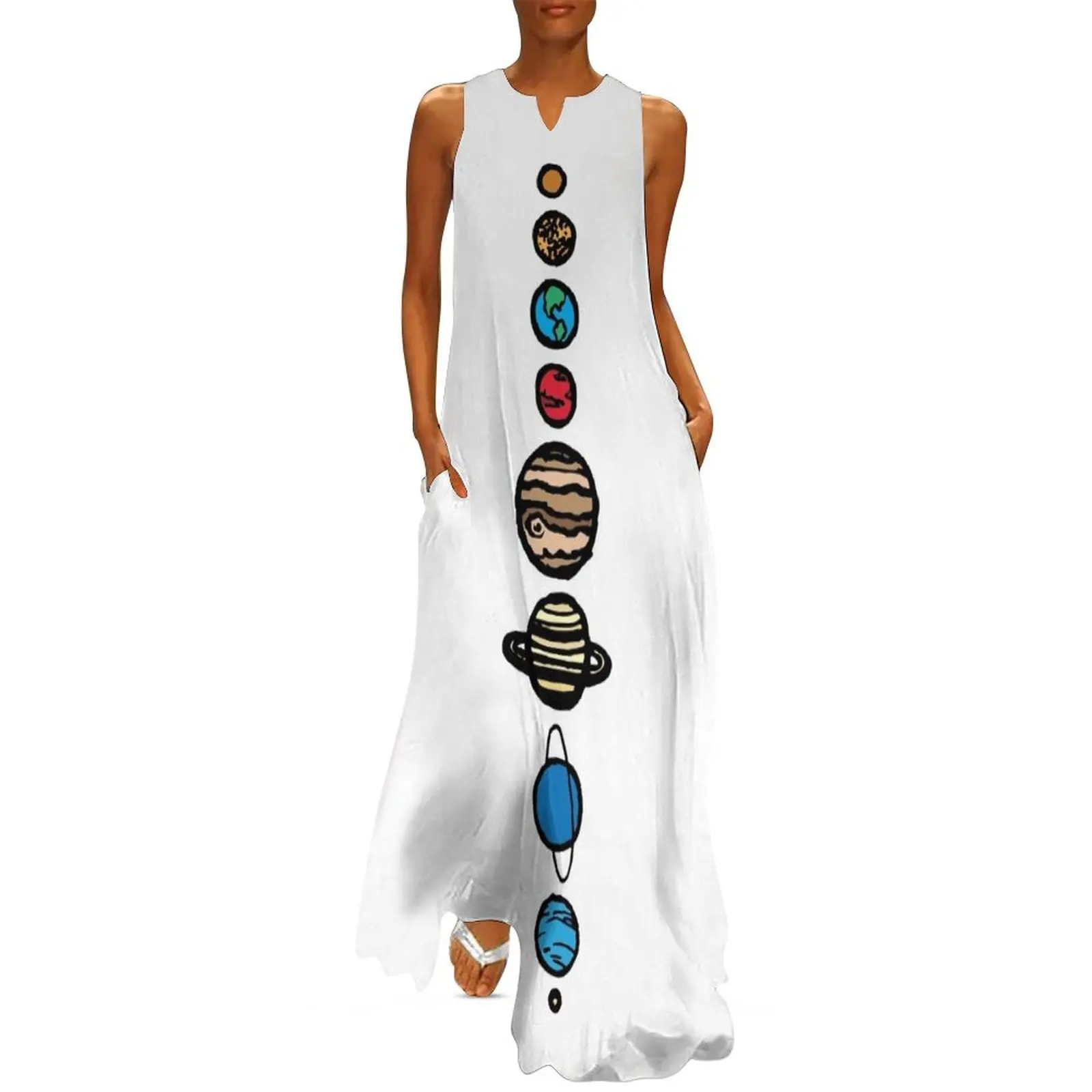 Planets Colour Long Dress dresses for women 2025 luxury designer party summer women's dress 2025 long dress women summer