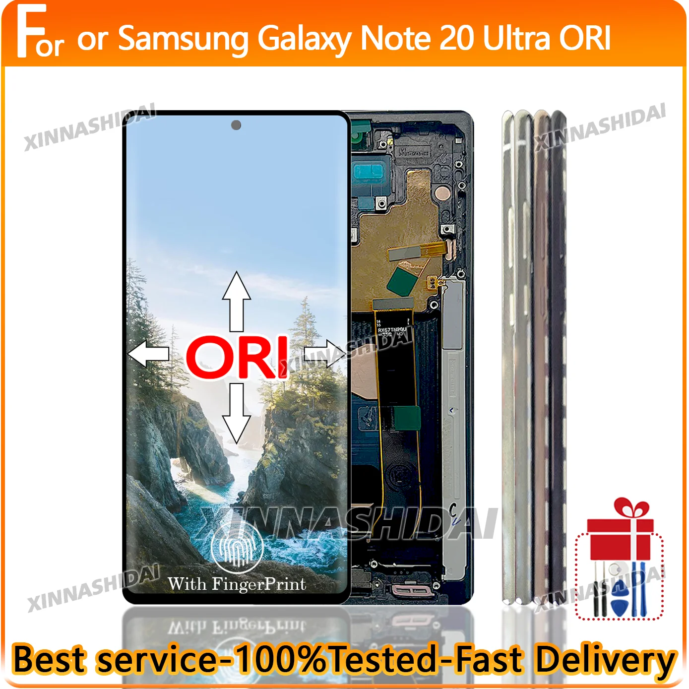 100% Tested N986B AMOLED LCD For Samsung Note 20 Ultra N986B N985 N985F Display LCD Touch Screen Replacement Parts - view 2