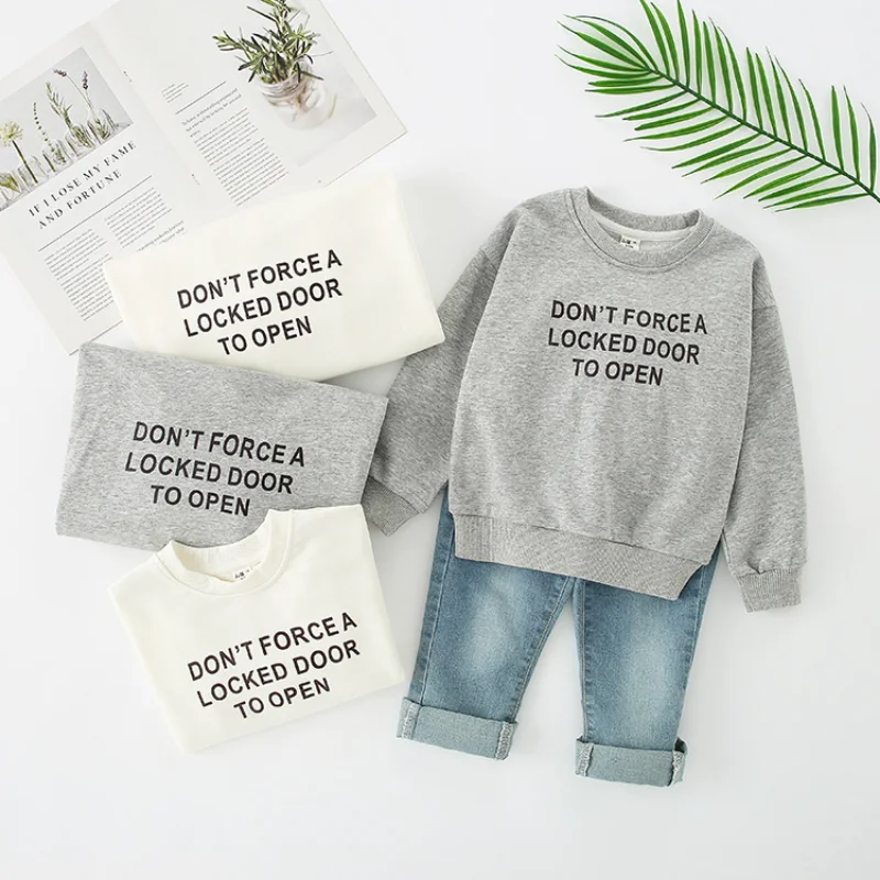 Baby Sweatshirts For The Whole Family Clothes Mom And Daughter Couple Look Autumn Winter Hoodies Dad Son Matching Clothing Tops