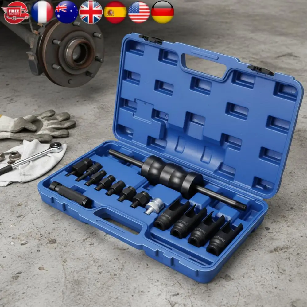 

14 Pcs Injection Puller Extractor Kit Tool Slide Hammer Removal Kit for Bosch Delphi Siemens