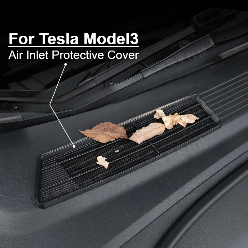 For Tesla Model 3 Model Y Air Inlet Insect‑Proof Protective Cover Intake Vent Grill Net Front Face Exterior Interior Accessories