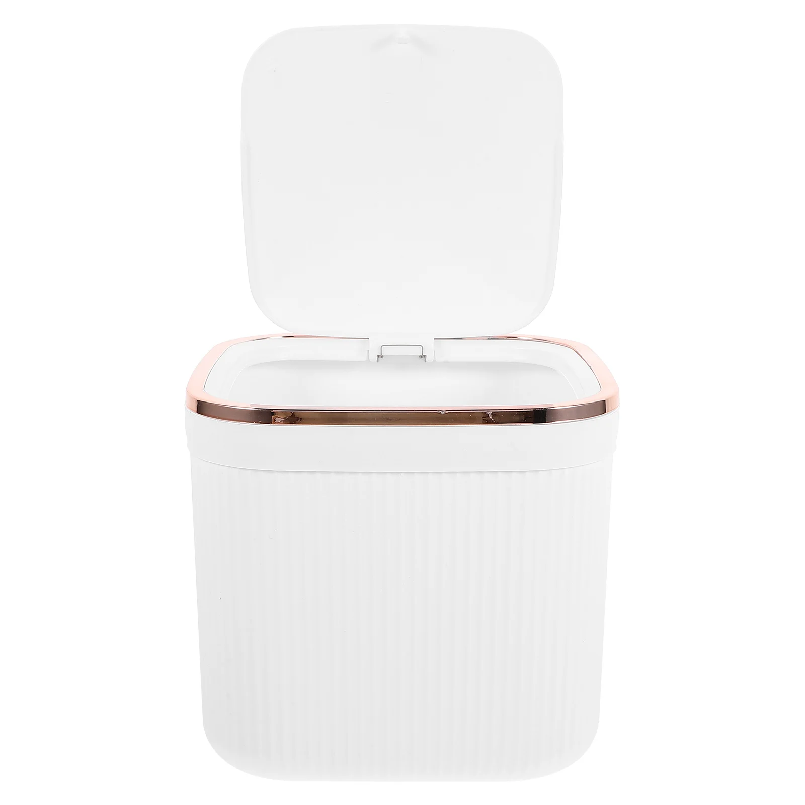 

Elegant Mini Trash Can Smooth Finish Flip Lid Design Ideal for Living Room Kitchen Bathroom Mini Office Trash Can