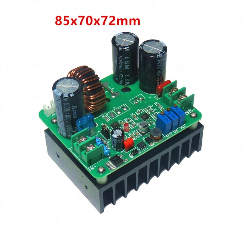 BT900W DC-DC 8V-60V To 12V-130V 15A Regulated Constant Current Boost Converter High Power Adjustable Power Supply Module