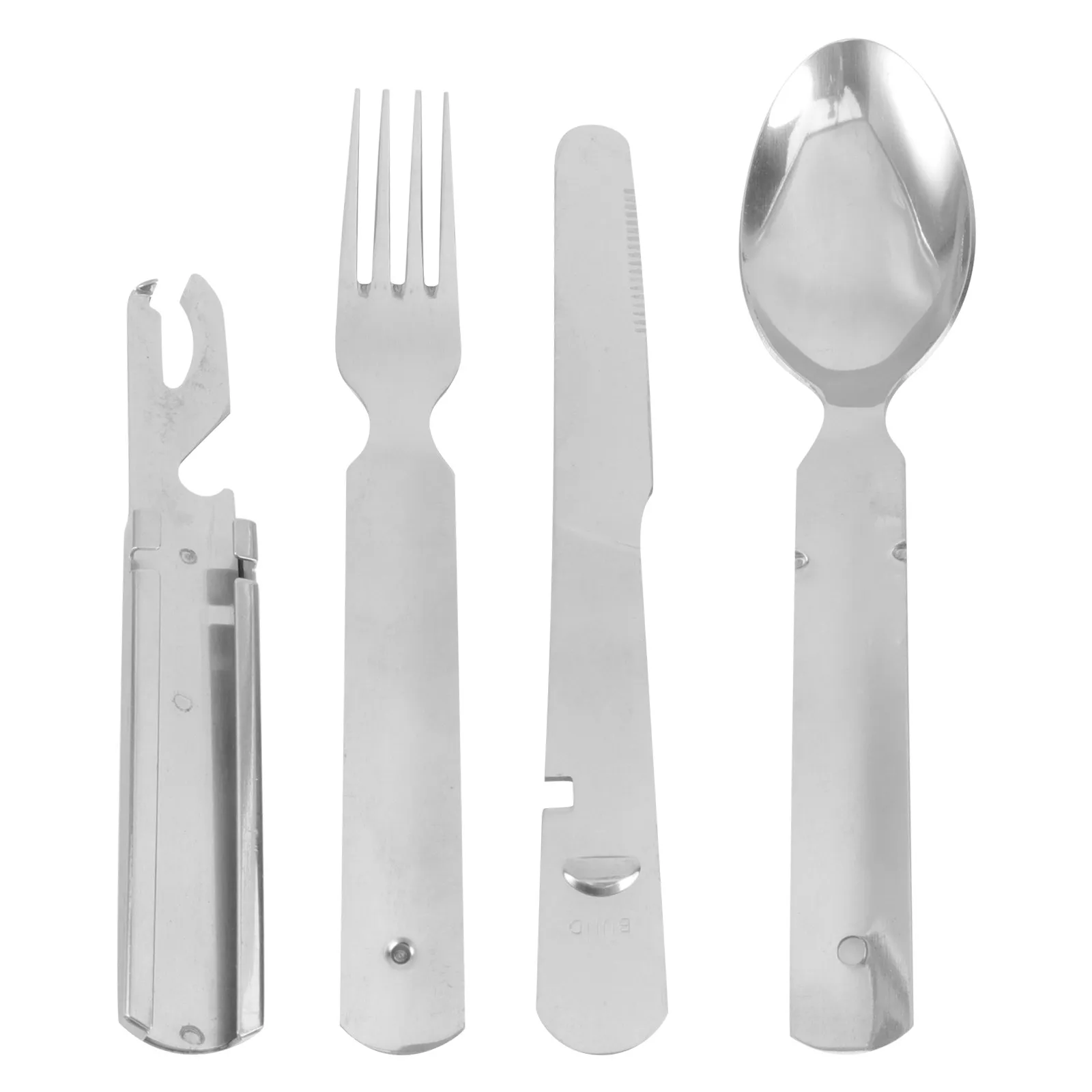 4Pcs Modern Stainless Steel Cutlery Set Portable Lightweight Flatware Set Elegant Comfort Grip Travel Camping Utensils