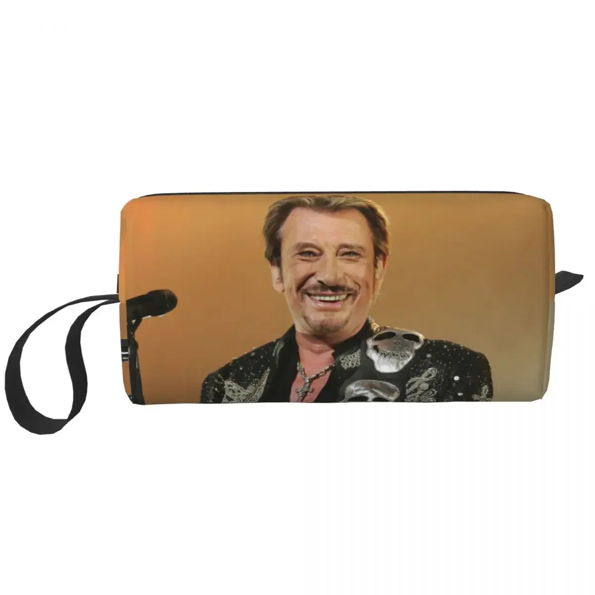 Rock Makeup Bags Hallyday Men Cosmetic Bag Trendy Outdoor Pouch for Purse Storage