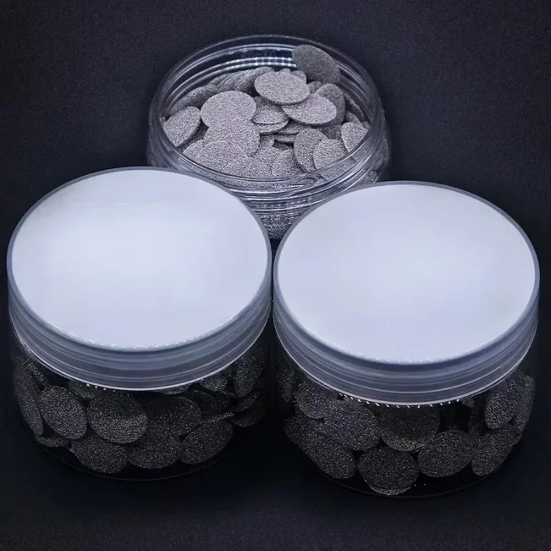 Gnirue 1 Box=200pc Button Battery Electrode Gasket 110PPI Metal Porous Foam Nickel Sheet Nickel Round Disc for Spring