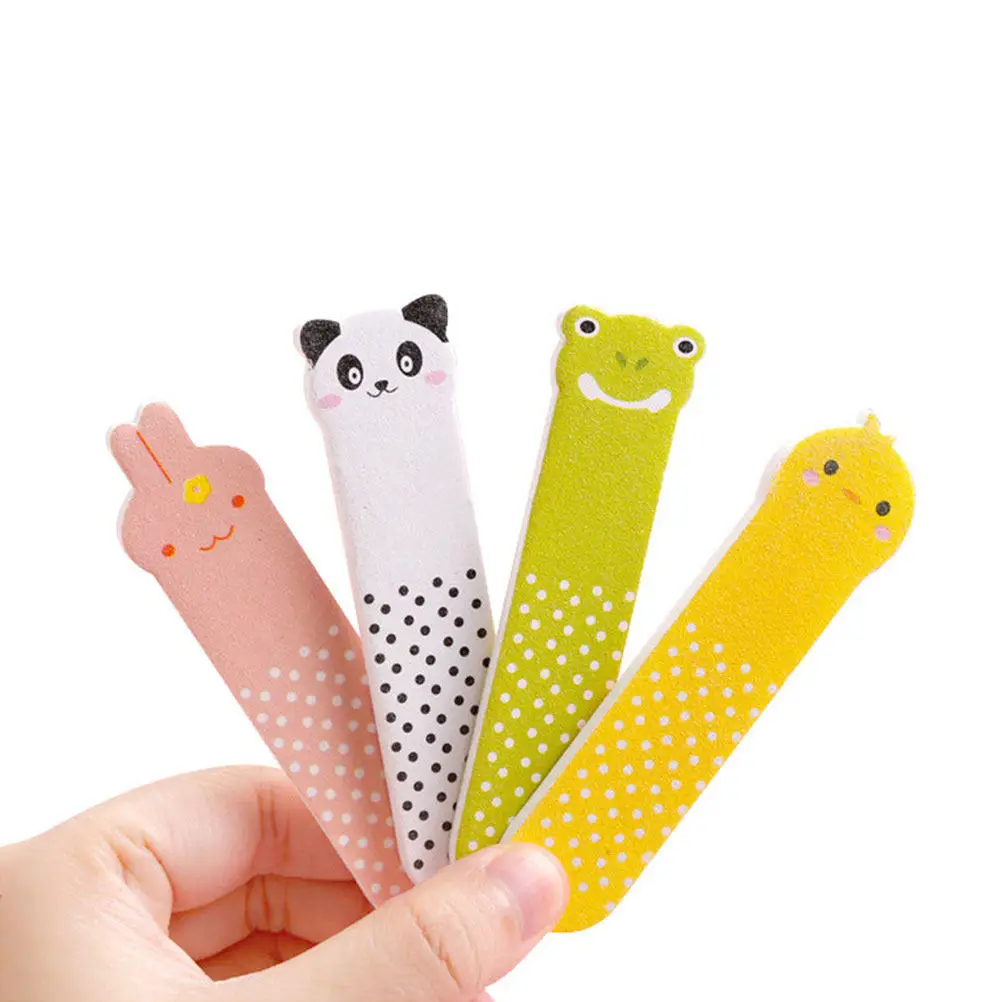 

50pcs Children Nail Files Mini Portable Manicure Tools EVA PS S paper Material Delicate Design Faster Use Kids Travel Nail