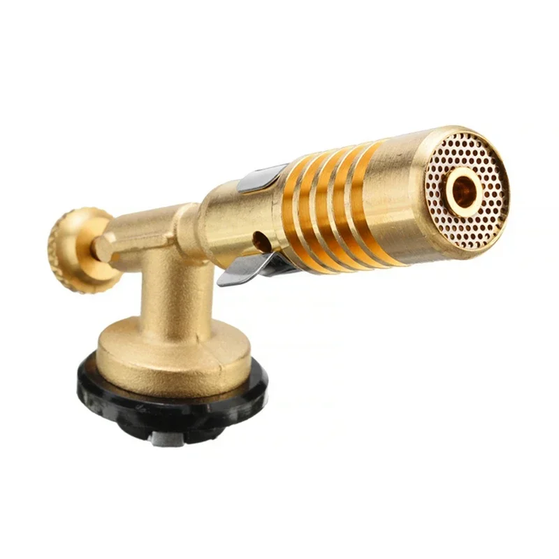 Portable Gas Torch Flame Gun High Temperature Brass Mapp Gas Turbo Brazing Propane Plumb Weld Tool Outdoor Camping BBQ Spray Gun