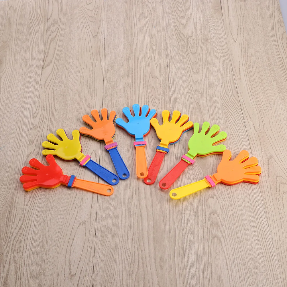 12 PCS Plastic Palm Clap Toy Hand Noisemaker Applause Making Clapper Party Prop Abs Creative Child Hands Clapping Sound