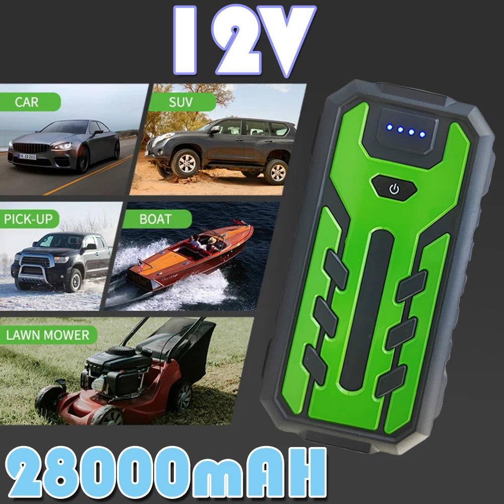 

12V Car Jump Starter Power Bank Portable Car Battery Booster ChargerStarting Device Auto Emergency Start-up Lighting