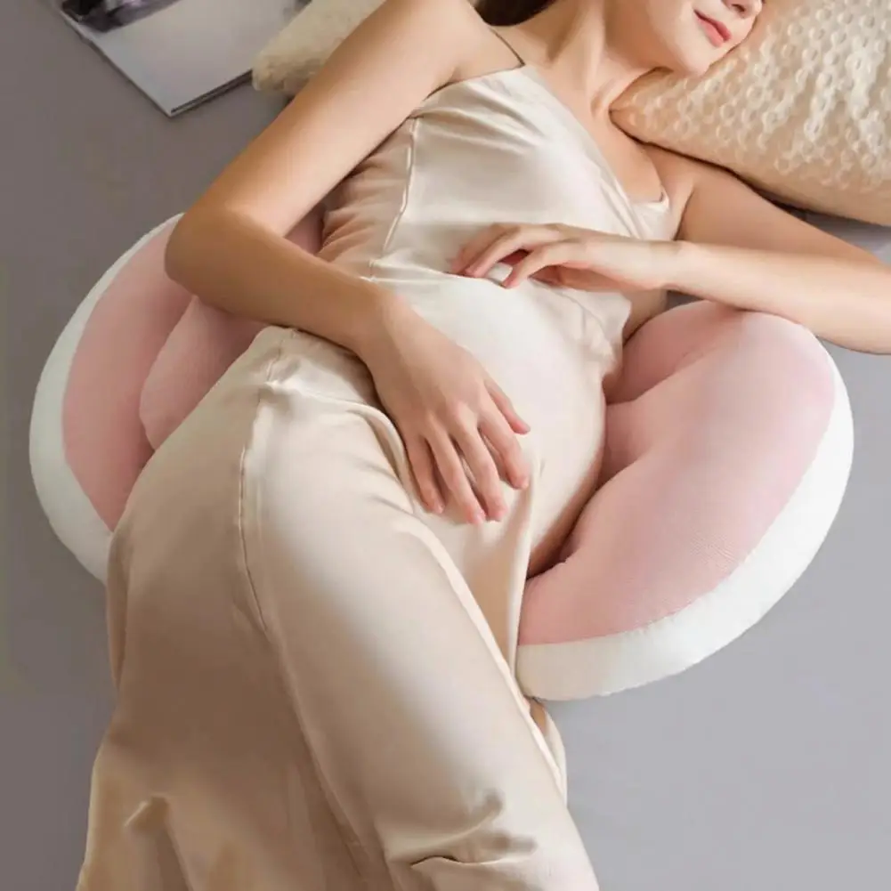 Comfortable Pregnant Woman Pillow Ergonomic Pregnancy Pillow with Adjustable Belly Wedge for Body Support Comfort During Sleep