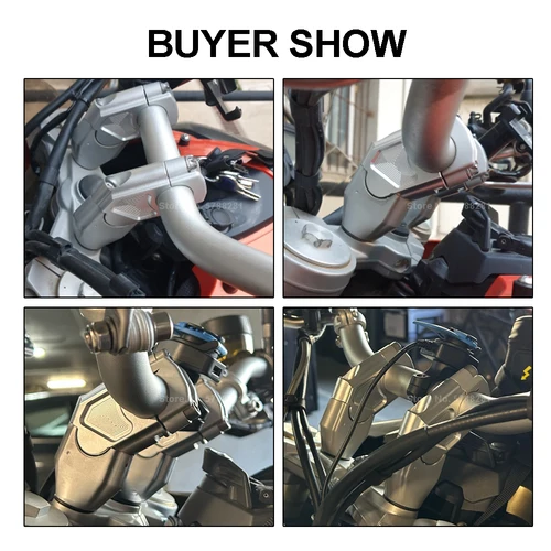 Imagen 2 del producto Para BMW F800GS Adventure 2014-2018 F800GT F800 F 800 GS/GT adv Moto manillar barra de mano aumentar abrazadera elevadora adaptador de montaje extender