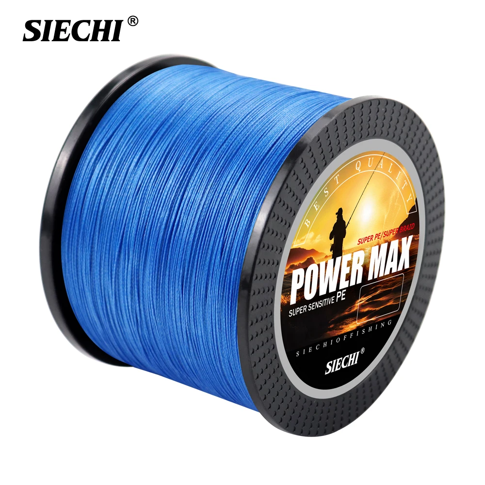 SIECHI 8-Strand Braided Fishing Line Multifilament 300M/500M Line Test 20-88LB for Carp Freshwater & Saltwater Fishing