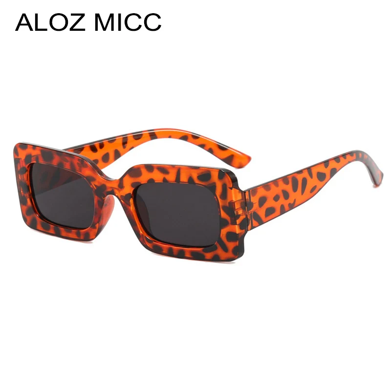 

Popular Fashion Rectangle Women Candy Color Sunglasses Shades UV400 Men Trending Blue Green Gradient Square Sun Glasses