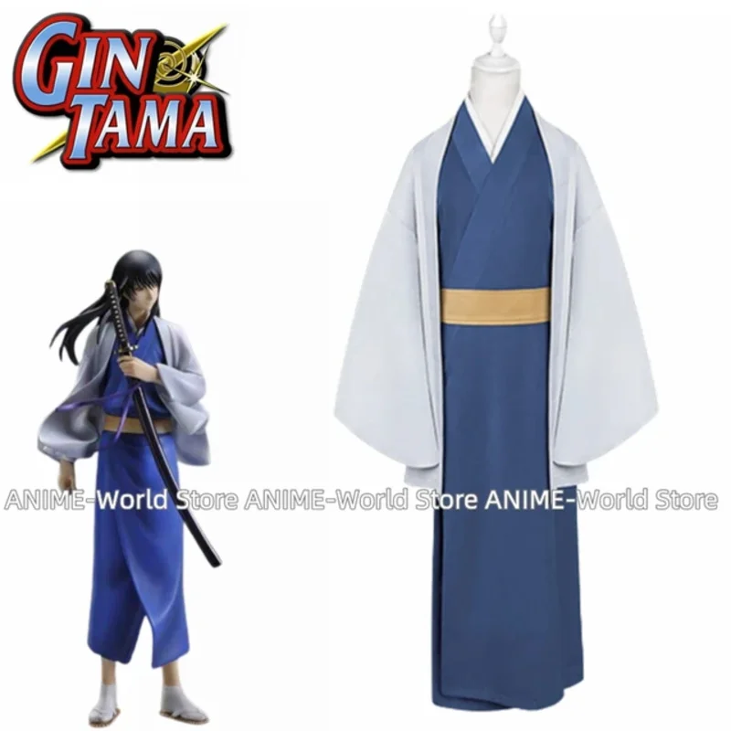 ss13Anime Gintama Katsura Kotarou кимоно косплей костюм идеальный парик на заказ любой размер