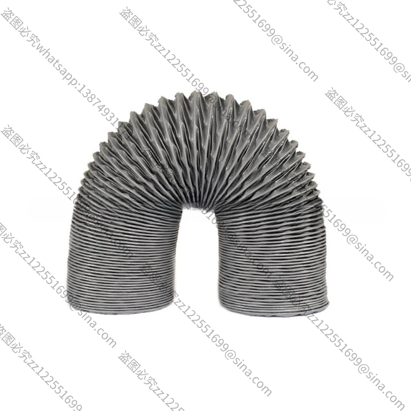 Suitable for Air Duct Nylon Cloth Hose Flame Retardant High Temperature ExhaustFan Smoke Exhaust Pipe Exhaust PipeSteel