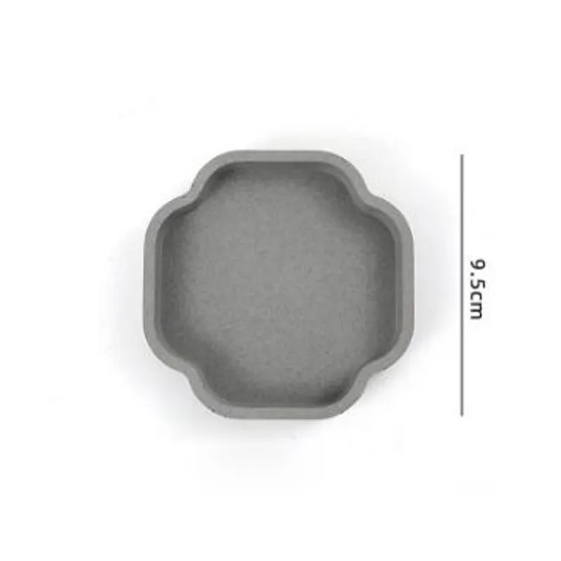 Creative polygonal gypsum pendulum household cement tray Nordic style handmade mold