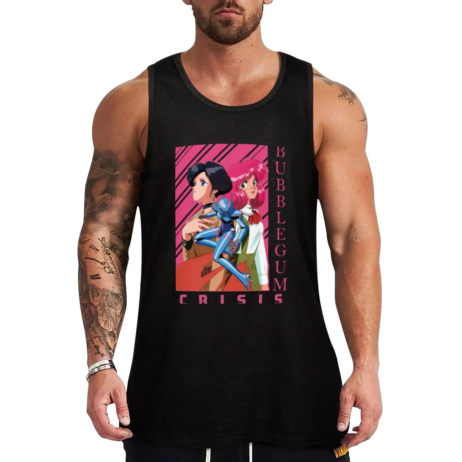 Bubblegum Crisis Tank Top Cooling Fabric Tank Top Summer Lightweight Sleeveless