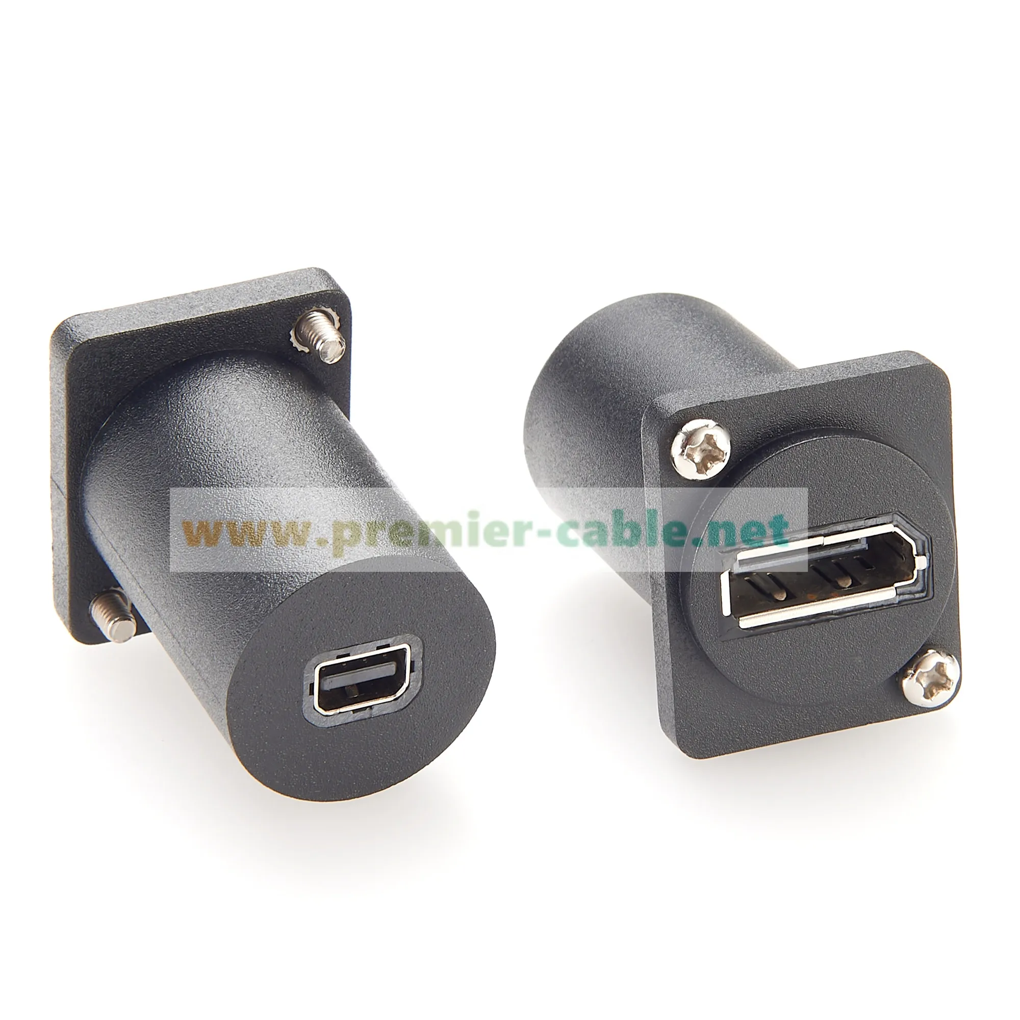 DP1.4 แผง Mount Feedthrough Connector 4K @ 60Hz D-Type และ XLR แผง Mount DisplayPort ไปยัง Mini DisplayPort ฟีดผ่านอะแดปเตอร์