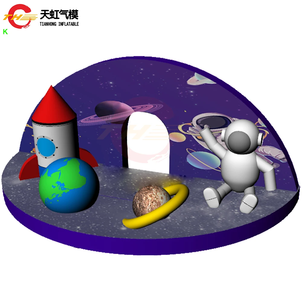 2025 New Design 6x3m Decorative Inflatable Backdrop Blow Up Inflatable Christmas Background Christmas Party Event Stage Decor