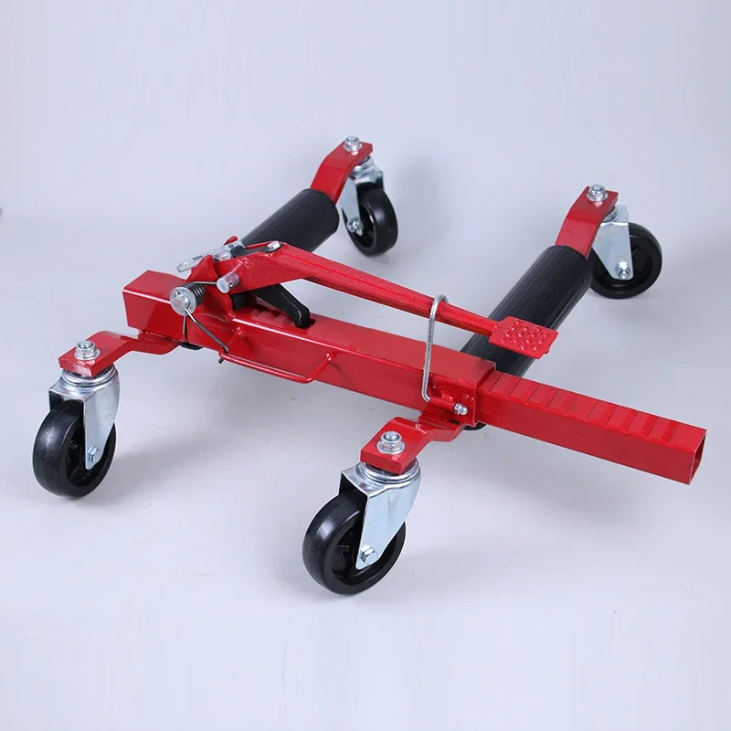 Industrial Heavy Workshop Mobile Steel Hydraulic Four-Wheel 360 Degree Rotating Manual Car Mover For Garage