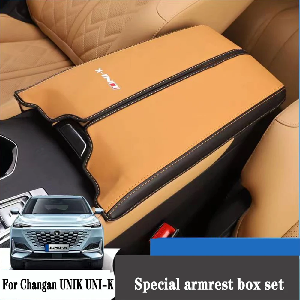 

For Changan UNIK UNI-K Armrest box cover gravity Unik special leather gear lever protective gear interior