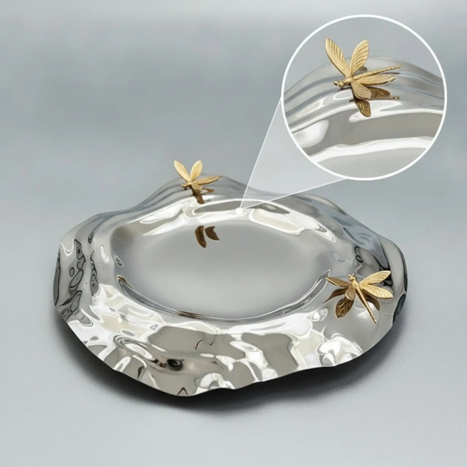 Fruit Plate Modern Serving Plate Versatile Tabletop Tray for Dining Table,
