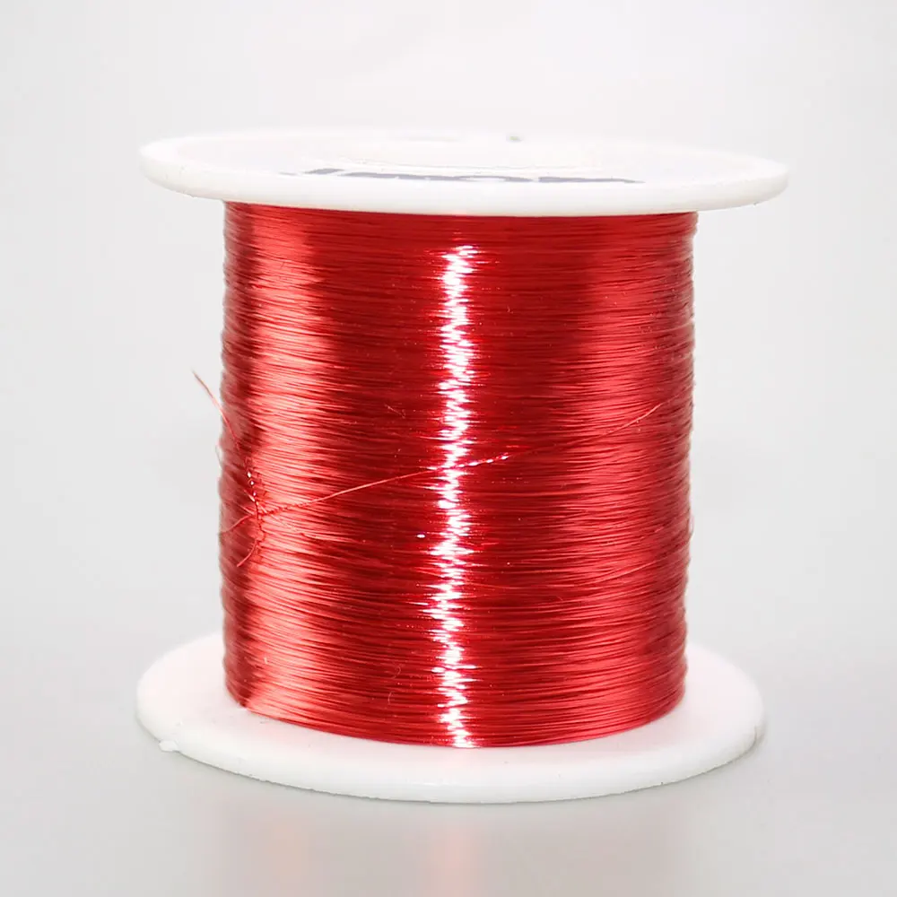 Red Magnet Wire 0.5 0.6 0.7 0.8 1.0 mm New Polyurethane Enameled Wire Enameled Copper Wire 2uew Magnetic Coil Winding 1 merter