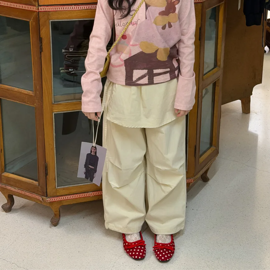 

Girls' Wide-leg Pants Spring 2026 Loose-fitting Casual Pants Versatile