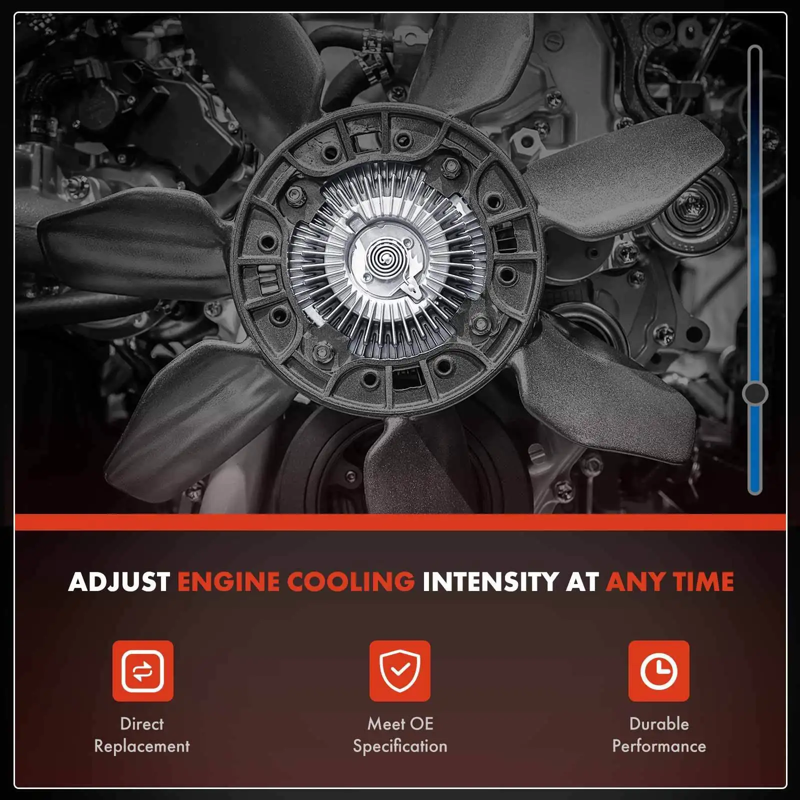 PUSU conjunto de acoplamiento de ventilador de refrigeración embrague para Toyota Innova Fortuner Hilux GGN125 LAN125 16210-0E010 16210-0E020