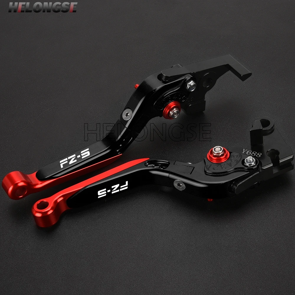 HELONGSE Motorcycle Accessories Extendable Brake Clutch Levers Grips For YAMAHA FZ FZS16 FZS 2008-2018 2017 2016 2015 2009 2010