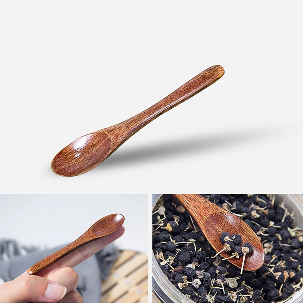 3 Sizes Wooden Spoon Bamboo Kitchen Cooking Utensil Tool Soup Teaspoon Catering Kids Spoon kitchenware for Rice Soup Accessories