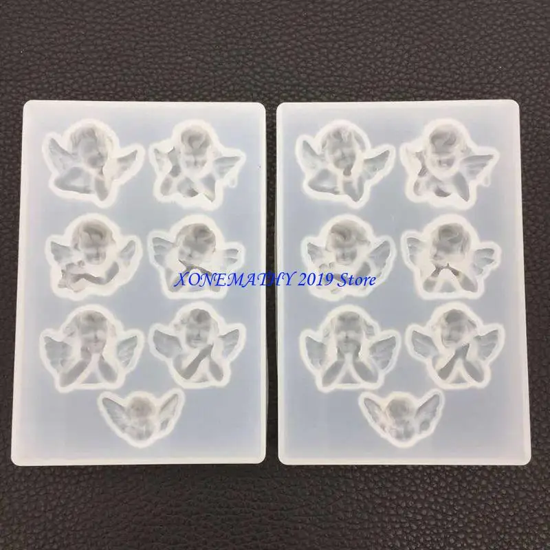 

F42F милые маленькие ангелочки, формы для изготовления подвесок для креативной формы для изготовления рождественских подвесок