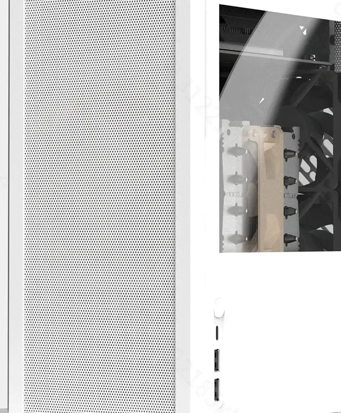 Rider R2 Plug-In ITX Chassis Aluminum Alloy Mesh Tower Portable White SFX Cooling Mini Desktop PC Case