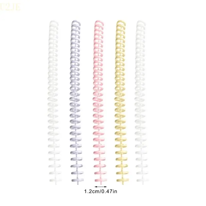 U2JE 30 Rings PVC Comb Comb 30 Hole Binder Binder Sloils 12mm for for Notebook