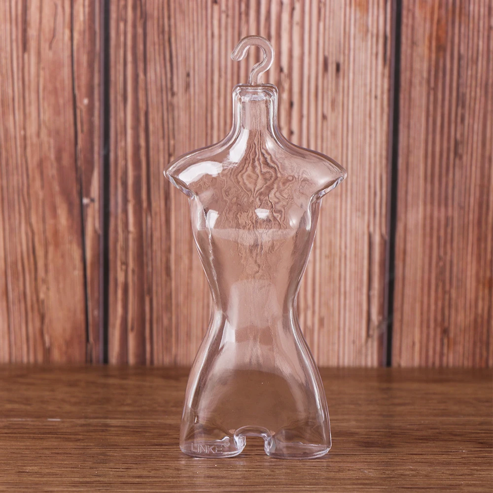 Transparent Mannequin Hollow Model hanger Stand Rack Holder for Dolls Girls Fantasy Doll Display Holder Dress Clothes Gown