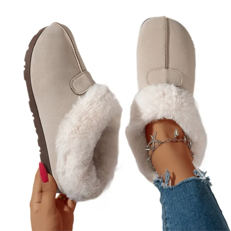 الثلوج الأحذية النسائية حذاء كاجوال النساء الانزلاق على الجوارب النسائية منصة خفيفة الوزن حذاء من الجلد أحذية الشتاء الجديدة بوتاس موهير #5