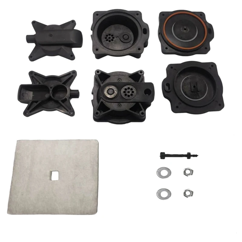 1Set Air Pump Diaphragm Rebuild Repair Kit for Hiblow HP-100 HP-120 Septic Air Pump