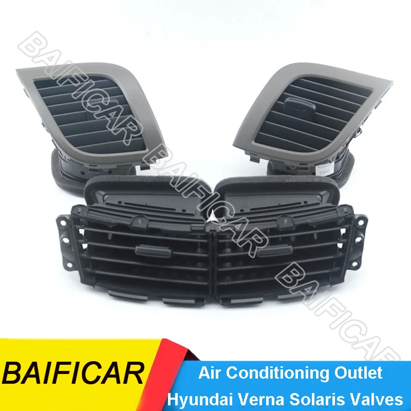 Baificar New Original AC Center Air Duct Vent nozzle Air Conditioning Outlet 97410-0U0004X For Hyundai Verna Solaris Valves