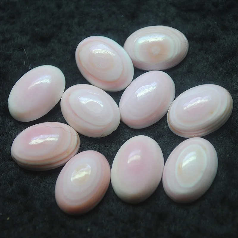 6PCS Natural Pink Shell Cabochons Oval Shape 6X8MM NO HOLE DIY JEWELRY FINDINGS GOOD FOR YOUR CHOICE