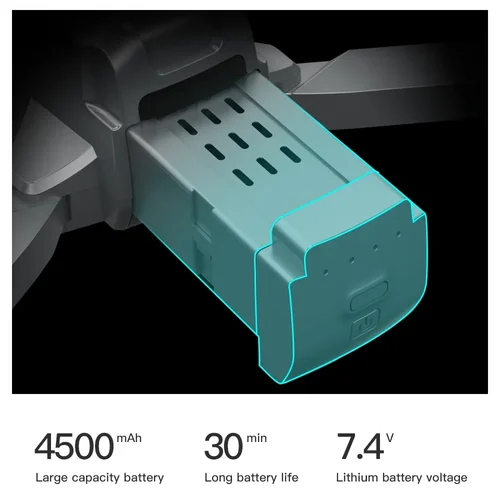 Imagen 2 del producto Batería de Repuesto para Dron LYZRC L600 ProMax de Larga Duración, 7.4V 4500mAh, para Drones L600 ProMax