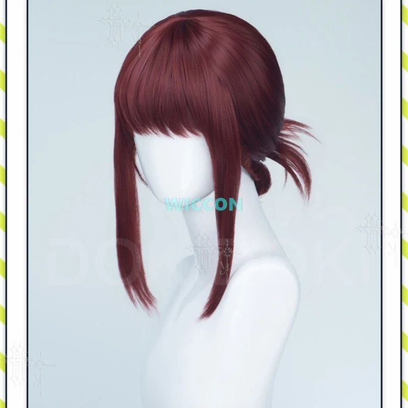 Behind The Supermarket, Smoking With You Yamada 35cm Simulated Scalp Top Cosplay Wig Badge Wig Halloween Costume Party Jirai Kei