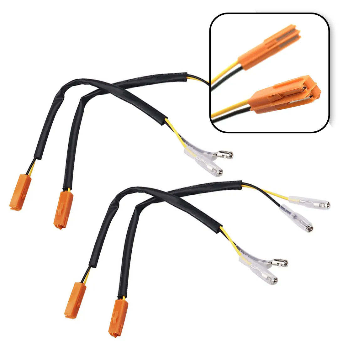 

4Pcs Turn Signal Light Indicator Lamp Plug Adapter Connector Cable Wire Harness Fit for Honda CB400SS CB400SF CBR1000RR CBF1000
