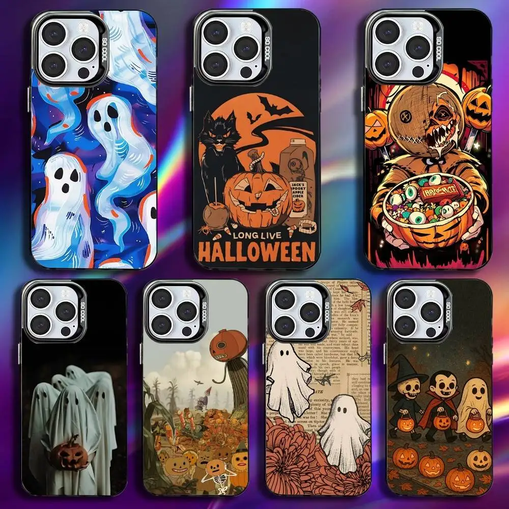 

Halloween Trickster Phone Case For iPhone 17,16,15,14,13,12,11,Pro,Max,Plus,Mini,XS,SE Anti Fall Black Matte Hard Bumper