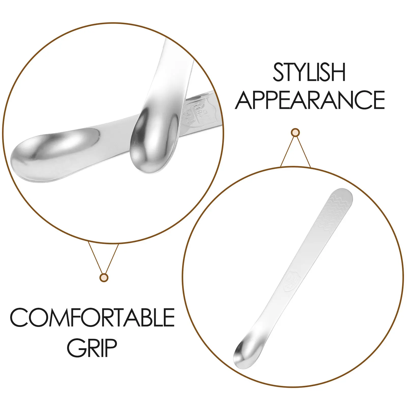 2Pcs Stainless Steel Dumpling Filling Spoon Multipurpose Kitchen Gadget for Wonton Meat Coffee Ice Cream Scoop Easy Clean - view 5